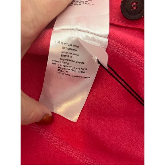 NWT Marc Cain Fuschia 100% Virgin Wool Blazer - Picture 8 of 11